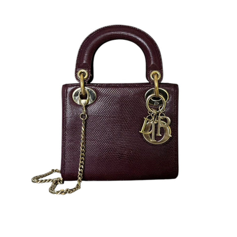 Le Boy Lambskin Leather Wallet on Chain Red