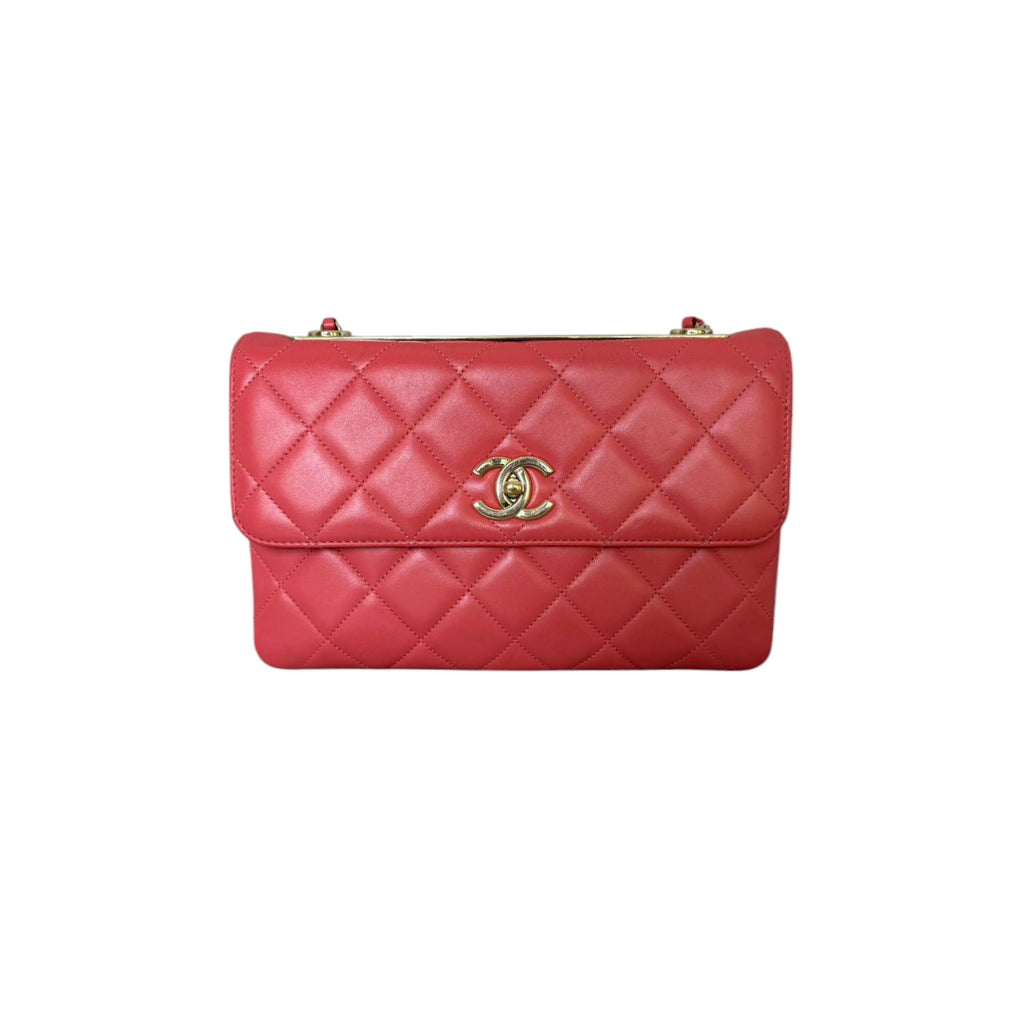 Trendy CC Flap Small Lambskin Quilted Pink GHW