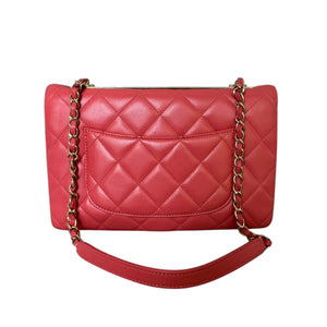 Trendy CC Flap Small Lambskin Quilted Pink GHW
