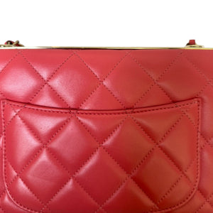 Trendy CC Flap Small Lambskin Quilted Pink GHW