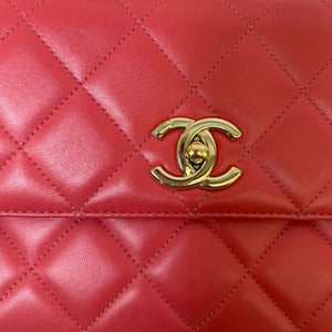 Trendy CC Flap Small Lambskin Quilted Pink GHW