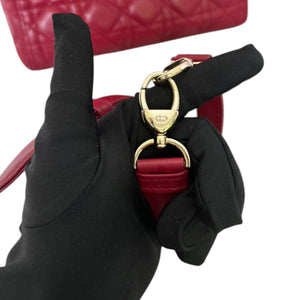 Lady Dior Medium Lambskin Red GHW