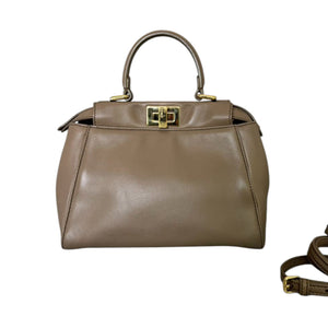 Peekaboo Mini Top Handle Nappa Beige GHW