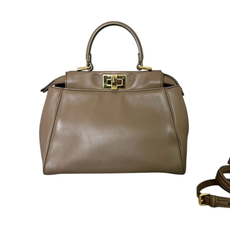 Peekaboo Mini Top Handle Nappa Beige GHW