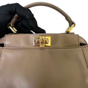 Peekaboo Mini Top Handle Nappa Beige GHW
