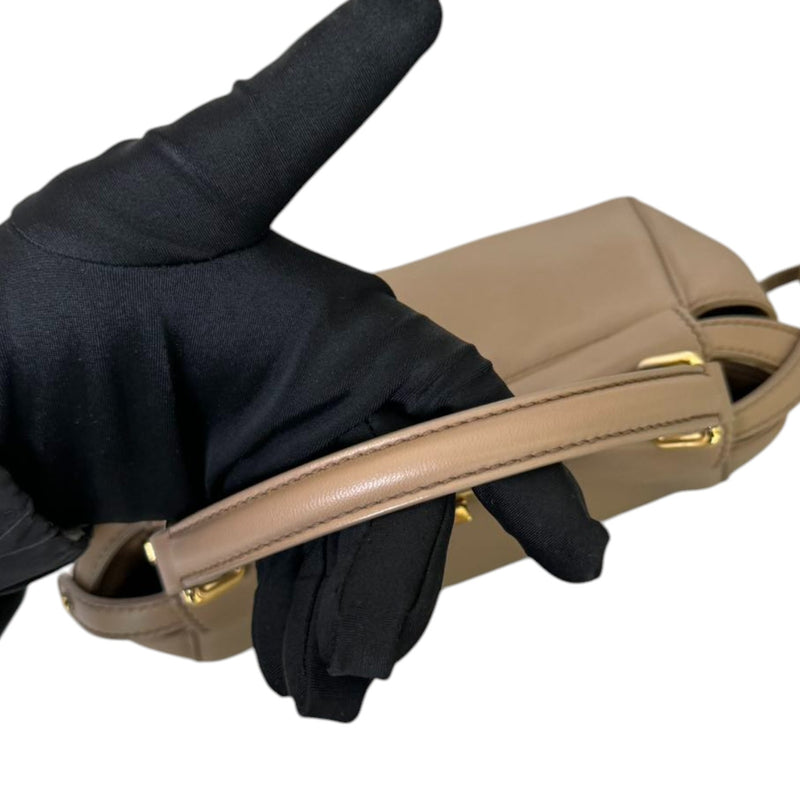 Peekaboo Mini Top Handle Nappa Beige GHW