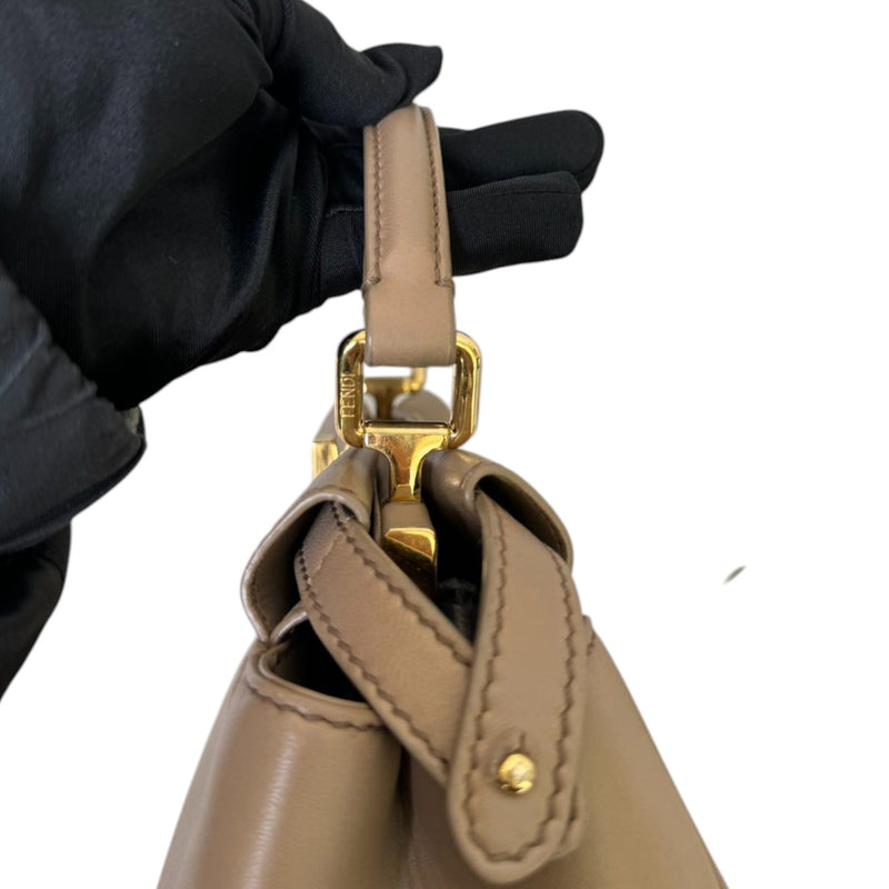 Peekaboo Mini Top Handle Nappa Beige GHW