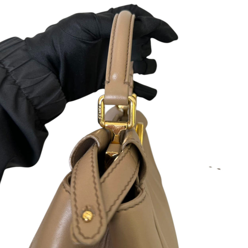 Peekaboo Mini Top Handle Nappa Beige GHW