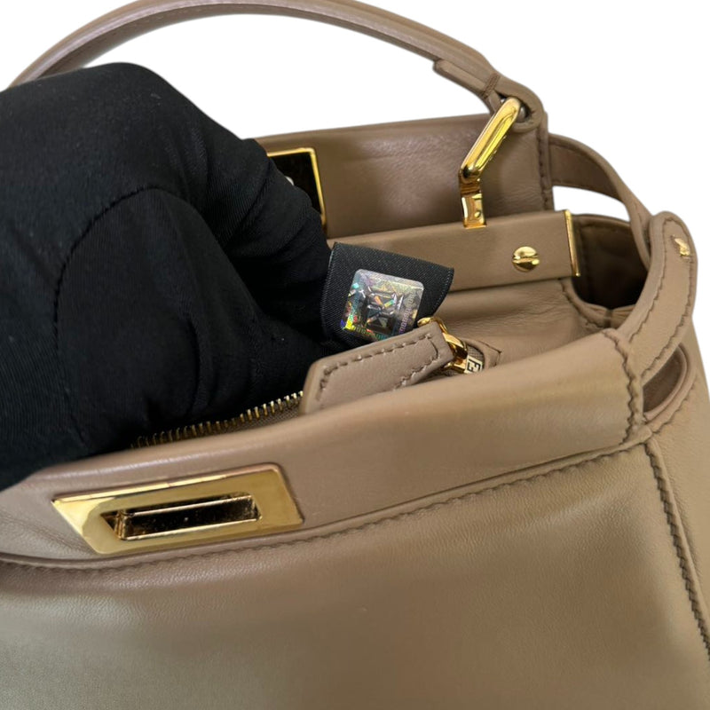 Peekaboo Mini Top Handle Nappa Beige GHW