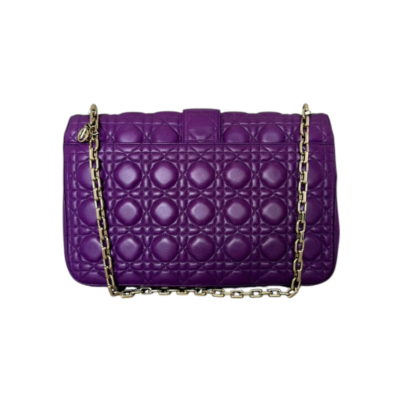 Miss Dior Large Lambskin Cannage Purple GHW