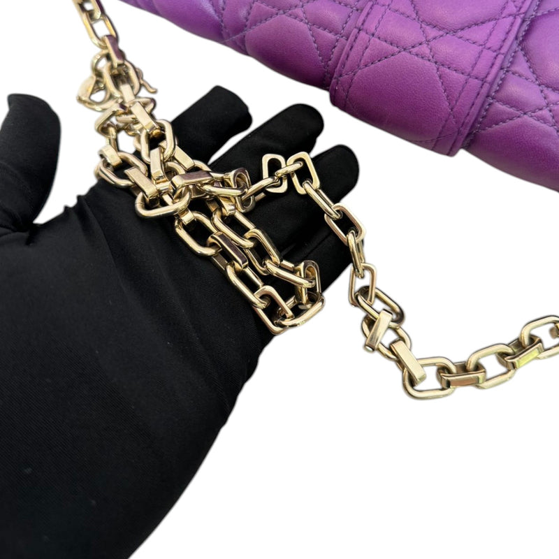 Miss Dior Large Lambskin Cannage Purple GHW