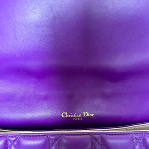 Miss Dior Large Lambskin Cannage Purple GHW