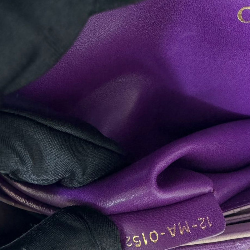 Miss Dior Large Lambskin Cannage Purple GHW