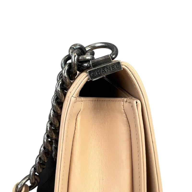 LeBoy Flap Small Calfskin Lizard Nude Pink RHW