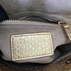 Lady Dior Mini Python Quilted Gold GHW