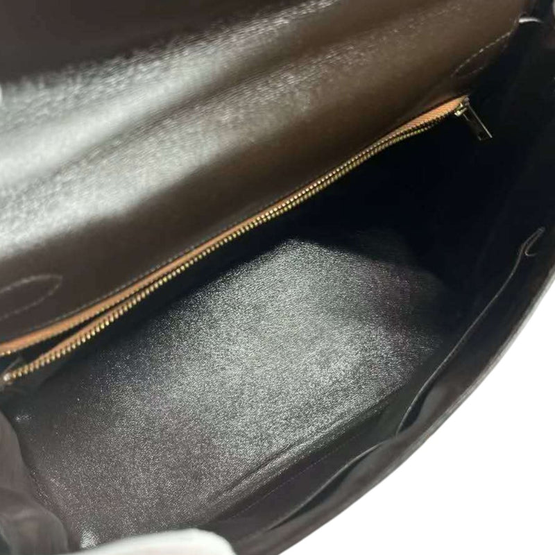 Vintage Kelly Retourne 28 Box Calfskin Chocolate GHW