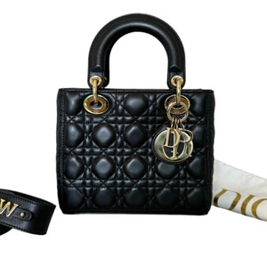 My ABCDior Lady Dior Small Lambskin Black GHW