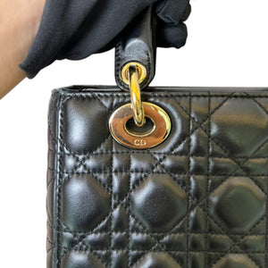 My ABCDior Lady Dior Small Lambskin Black GHW
