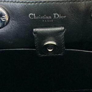 Lady Dior Medium Lambskin Sequin Embellished Black White SHW