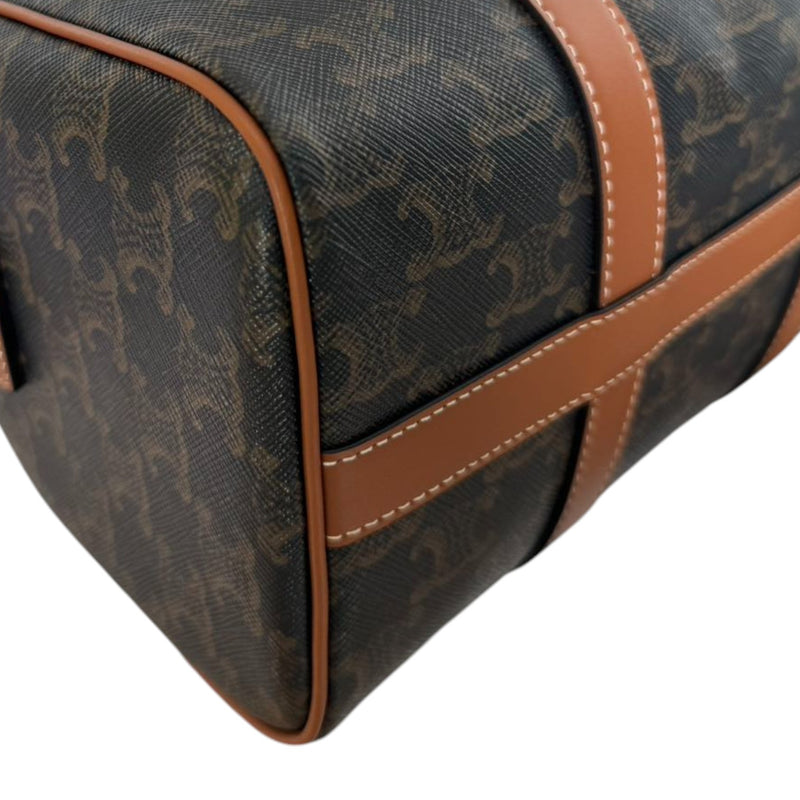 Boston Triomphe Canvas Calfskin Tan GHW