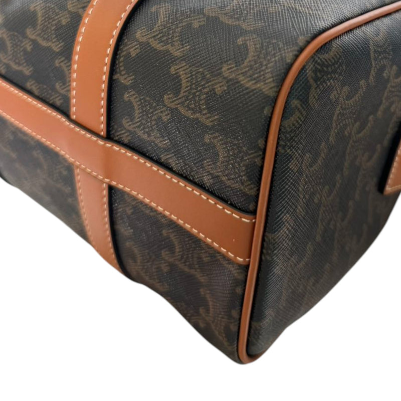 Boston Triomphe Canvas Calfskin Tan GHW