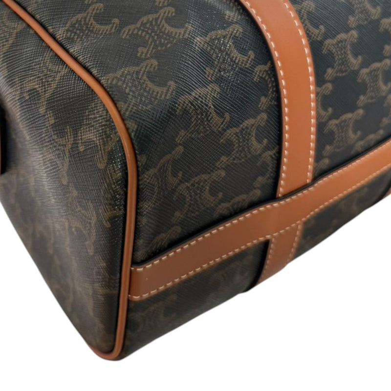 Boston Triomphe Canvas Calfskin Tan GHW
