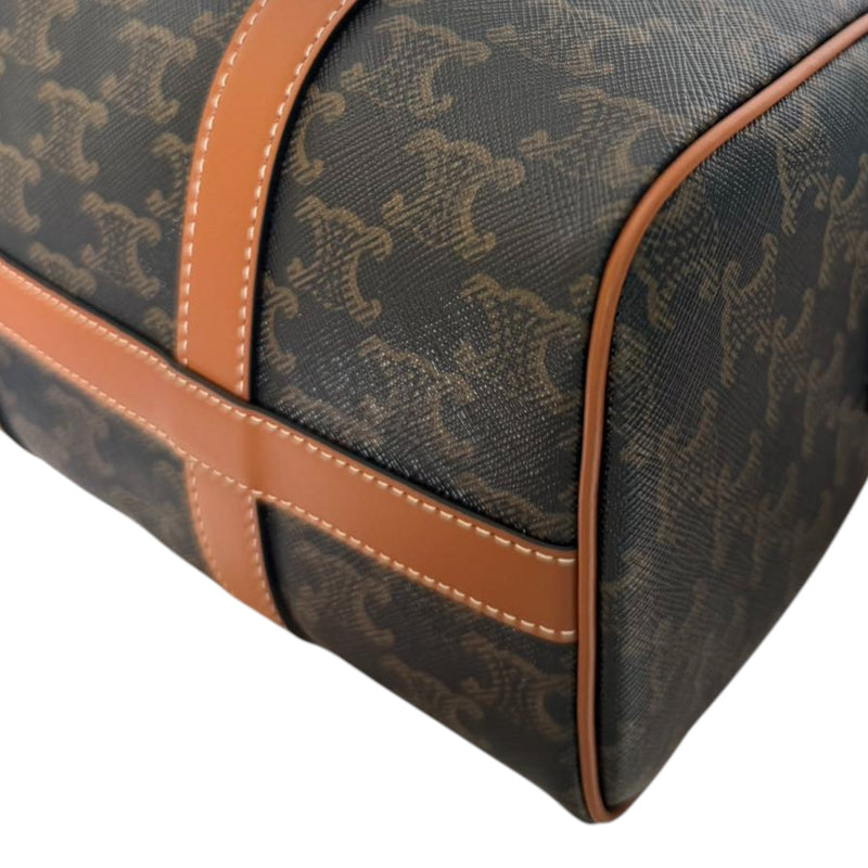 Boston Triomphe Canvas Calfskin Tan GHW