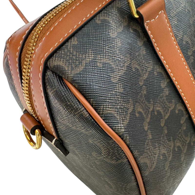 Boston Triomphe Canvas Calfskin Tan GHW