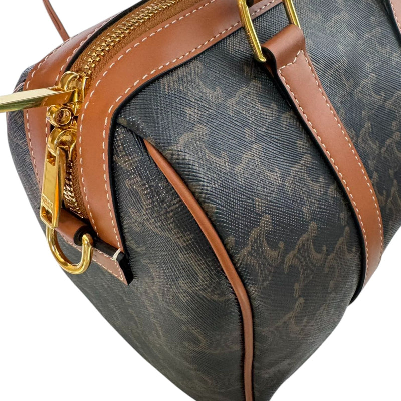 Boston Triomphe Canvas Calfskin Tan GHW