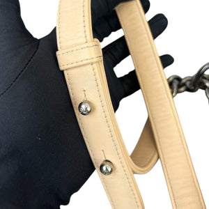LeBoy Flap Small Calfskin Lizard Nude Beige RHW