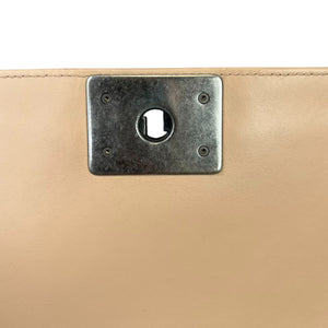 LeBoy Flap Small Calfskin Lizard Nude Beige RHW