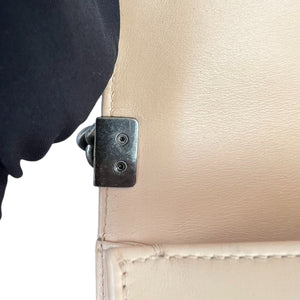 LeBoy Flap Small Calfskin Lizard Nude Beige RHW