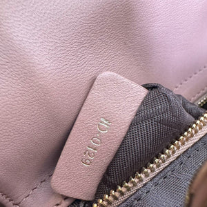 Lady Dior Mini Lambskin Cannage Beige GHW