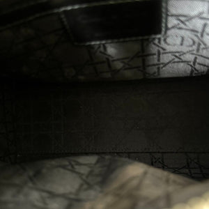Lady Dior Medium Patent Black Quilted SHW