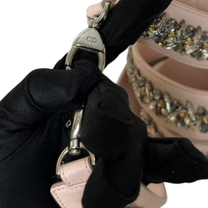 Lady Dior Medium Lambskin Quilted Light Pink SHW