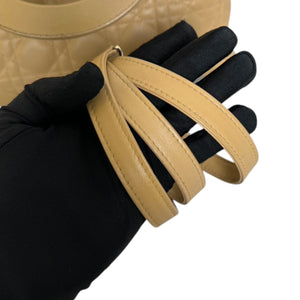 Lady Dior Medium Lambskin Cannage Beige GHW