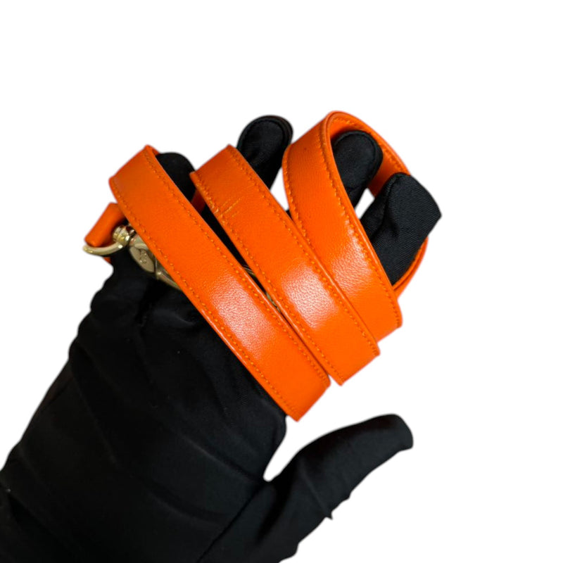 Lady Dior Large Lambskin Cannage Orange GHW