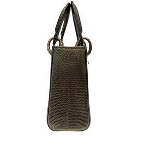 Lady Dior Mini Lizard Quilted Copper GHW