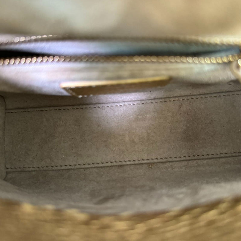 Lady Dior Mini Python Gold GHW