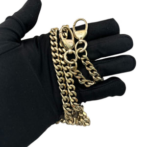 Lady Dior Mini Python Gold GHW
