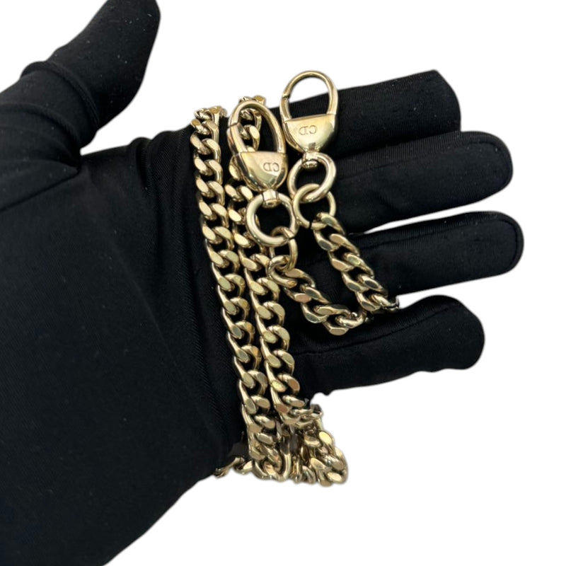 Lady Dior Mini Python Gold GHW