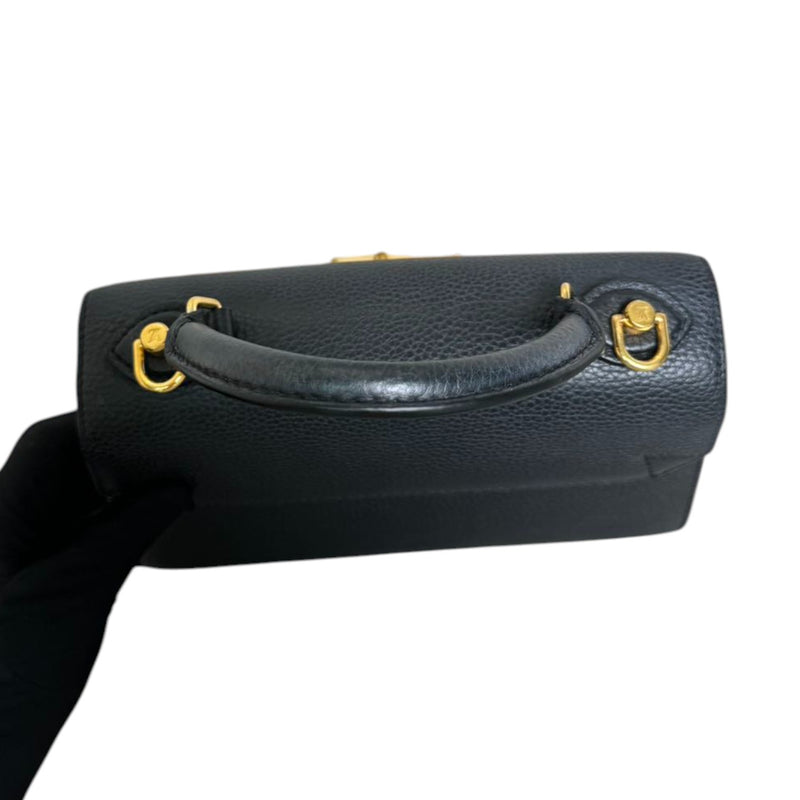 Twist One Handle PM Taurillon Black GHW
