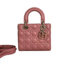 Aged Calfskin Quilted Small Gabrielle Hobo Red