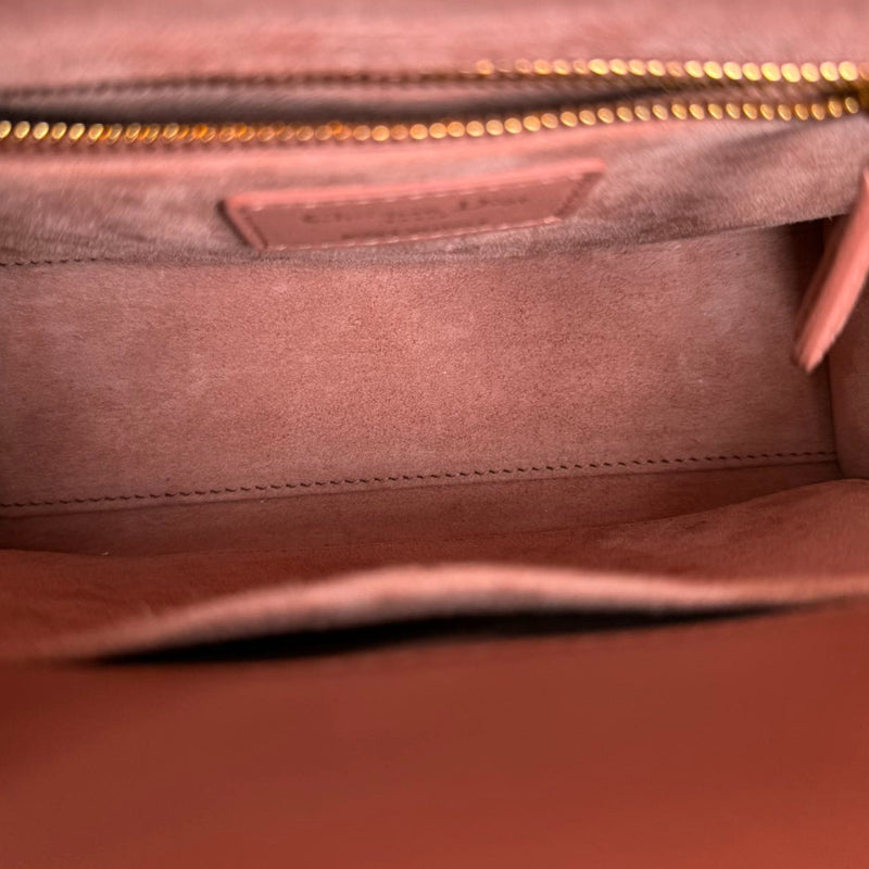 Lady Dior Small Lambskin Cannage Pink GHW