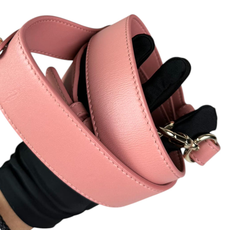 Lady Dior Small Lambskin Cannage Pink GHW