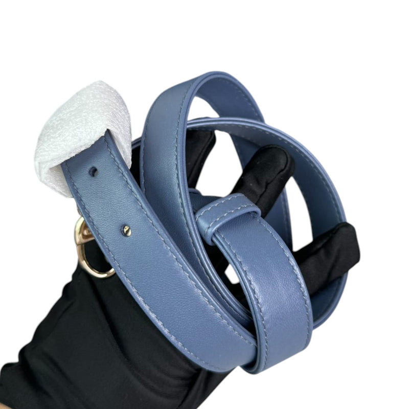 Lady Dior Medium Lambskin Cannage Blue LGHW