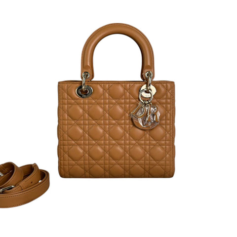 Lady Dior Small Lambskin Cannage Pink GHW