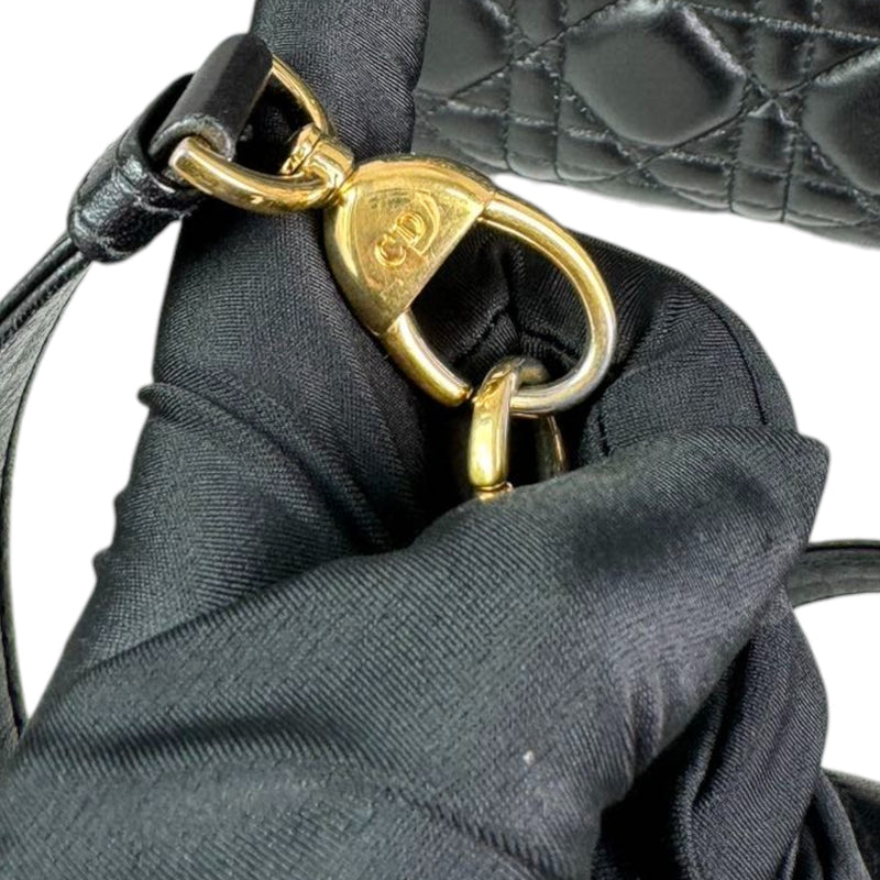 Lady Dior Medium Lambskin Quilted Black GHW