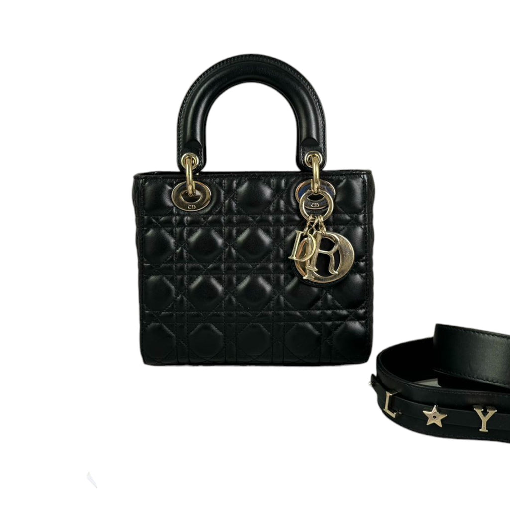 My ABCDior Lady Dior Small Lambskin Black GHW