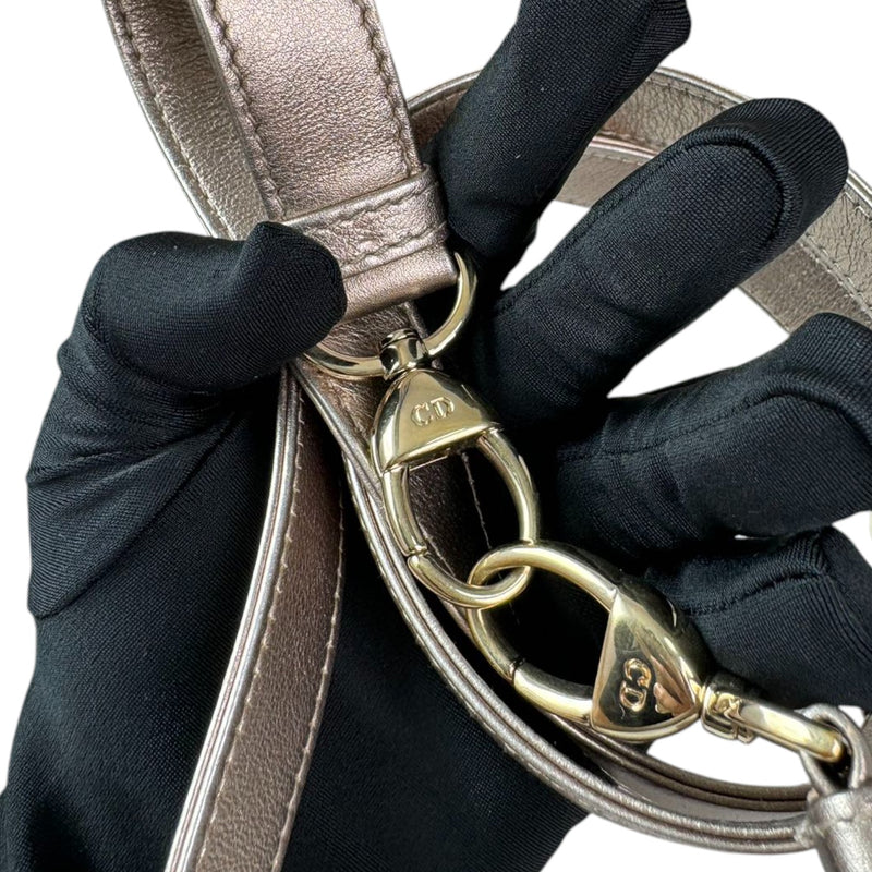 Lady Dior Medium Metallic Calfskin Cannage Gold GHW